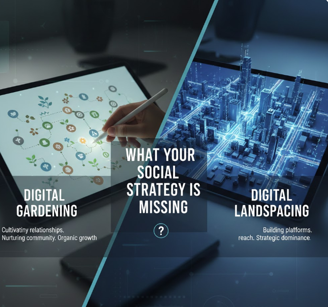 Digital Gardening vs. Digital Landscaping: What Your Social Strategy is Missing