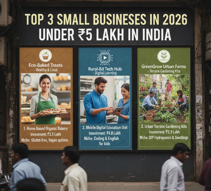 Top 3 Small Business In 2026 Under 5 Lakh In India
